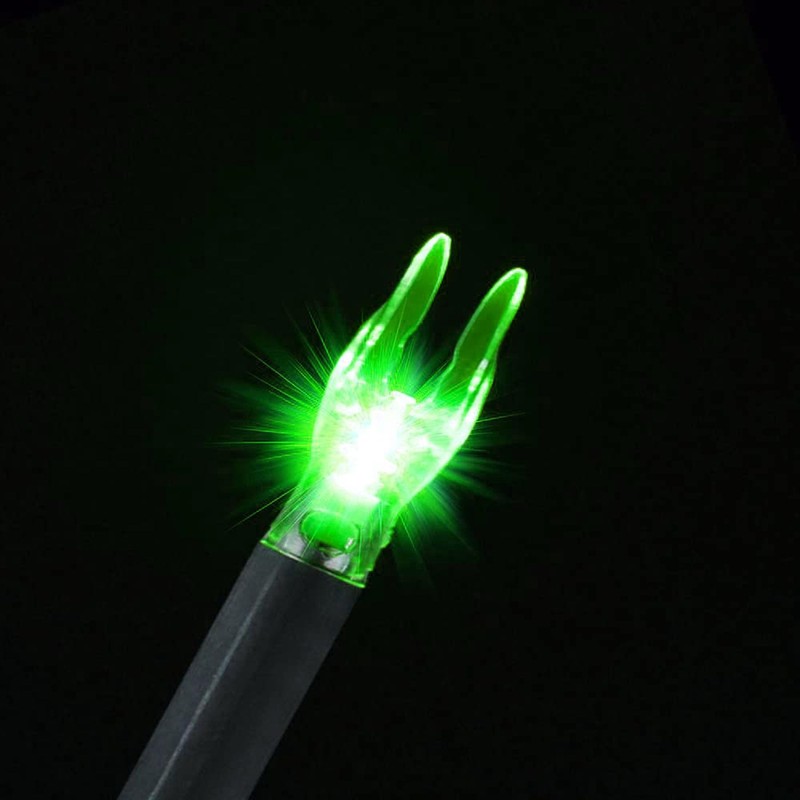 KEAUP 6 Pack X Lighted Nocks for Arrows Universal X/5.2mm