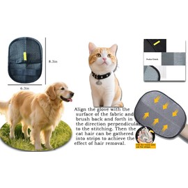 New Upgraded pet Care Gloves, cat and Dog Hair Care, pet Hair Removal Gloves, pet Hair Static Gloves, Quick Grooming, Reusable