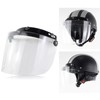 TOPFROP Windproof 3-Snap Lens Shield for Motorcycle Helmets Up Down