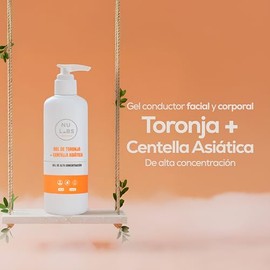 Nu Labs Gel Conductor Reductivo para Aparatología Corporal, 250 ml, Radiofrecuencia, Cavitación, Ultrasonido - Anticelulitis con Toronja y Centella As