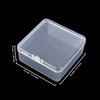 Goodma 12 Pieces Square Empty Mini Clear Plastic Organizer Storage
