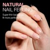AILLSA Short Almond Nails 504PCS Half Matte Fake Nails Tips