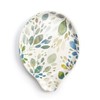 DEMDACO Blue Green Spring Leaves 6 x 4.5 Stoneware Spoon
