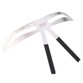 brow stencil eyebrow ruler eyebrow 4 Types Eyebrow Measure Ruler, Permanent Eyebrow Balance Extension Ruler Eyebrow Shape Stencil For Enhance Grooming Eyebrow Shape(#4)