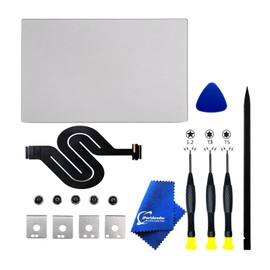 iPartsleader A1534 Trackpad Replacement for MacBook (Retina,12-inch,2016-2017) Force Touch Touchpad with Cable EMC 2991/3099 821-00507-A (Not fit to 2015) (Silver)