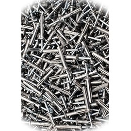 New Pack of (150) Head 1/4 x 1-1/2 Hammer Drive Pin Anchors Nail-in Hammer-in Rivet Multi-Purpose Comprehensive Hardware Fastener Assortment Kit MoPNEM03408