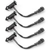 4pcs 12V Car LED Grille Light High Brightness Accessory Fit
