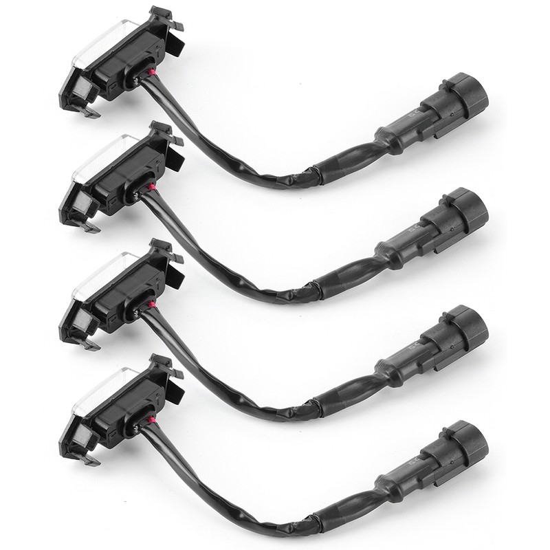 4pcs 12V Car LED Grille Light High Brightness Accessory Fit