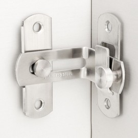 Stainless Steel Sliding Door Corner Latch Hook Lock (Small) Lock (Small) 8ea