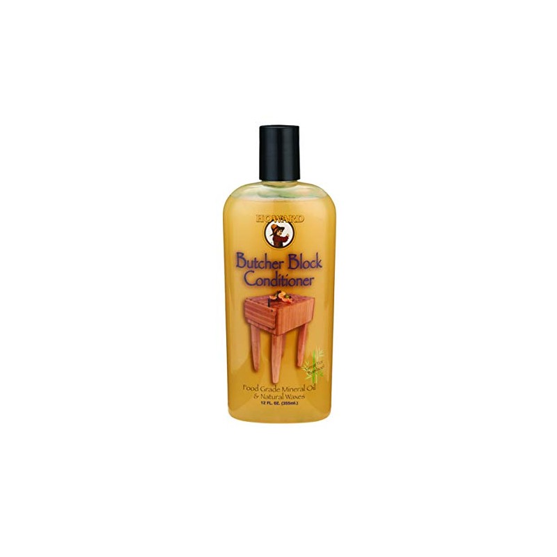 Howard Butcher Block Conditioner, Safe for People and Products, 12.0