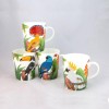 Bone Gracie Bone China Birds of Paradise Coffee Tea Mugs