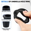 Patio Table Umbrella Hole Ring Plug, Patio Umbrellas Cone Wedge