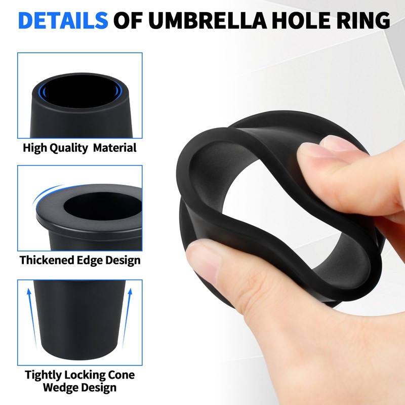 Patio Table Umbrella Hole Ring Plug, Patio Umbrellas Cone Wedge