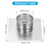 PATIKIL 4" Duct Connector Flange, Dryer Vent Wall Plate Square