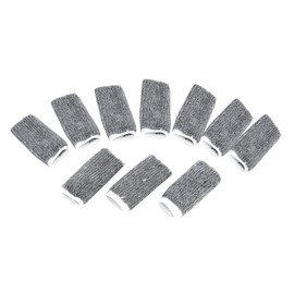 uxcell® Outdoor Sports Table Tennis Playing Basketball Stretchy Finger Sleeve 10pcs Gray