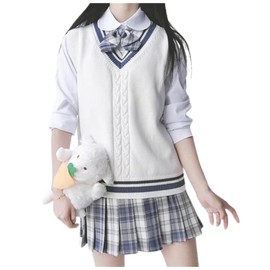 KAMIHO School Vest, Girls, School Vest, Students, Weighted Vest, white, L
