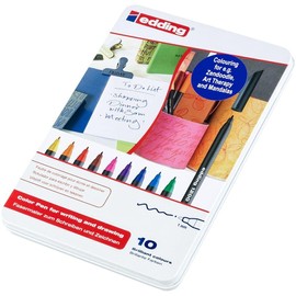 Edding® 1200 Colour Pens 0.5-1 mm Ink Colour Pack of 10 Assorted (Pack of 10)