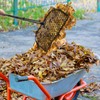CAROD Leaf Grabber Rake with Long Handle, Lightweight Metal Leaves