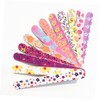 Baluue 50pcs Double Sided Printed Nail Files Eva Nail Grinding