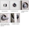 KtbeYTi 4 Pieces 20mm Mailbox Lock Durable Lever Lock Furniture