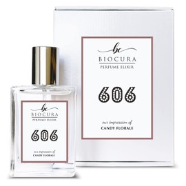 BIOCURA BC Perfume 606 Inspired by Prd Candy Florale For Women Replica Fragrance Dupes Eau de Parfum Spray Bottle 1.7 Fl Oz/50ml-X1