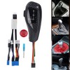 LED Gear Shift Knob Red Engine Start Button Cover Kit