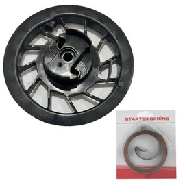 498144 Recoil Starter Pulley Spring Assembly Compatible with Briggs & Stratton, Replacement for 5HP & 6HP Engines Fits Lawn Mower, Snow Blower, Pressure Washer
