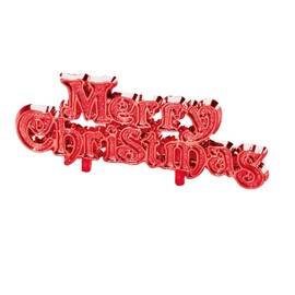 Anniversary House Tortenaufsatz mit Weihnachtsmotiv Merry Christmas, Rot, BX274