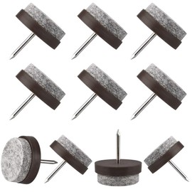 Snillok 50 PCS Felt Furniture Pads 21mm Nail-on Felt Pads Non-Slip Screw-on Felt Pad Glides Round Chair Table Leg Nails Furniture Slider Floor Protector for Hardwood Floors Furniture Sofa Leg Feet
