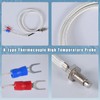 FBBULES LED Digital Thermometer with K-Type Thermocouple Probe, Waterproof, -30-800