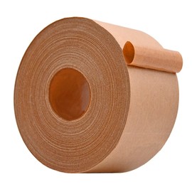 WOD WATWTH Eco-Friendly Brown Gummed Kraft Paper Tape - 3 inch x 450 ft. (Pack of 1) Shipping Tape Water Activated for Packing Boxes, Shipping, & Sealing