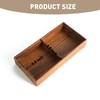 Bamxzoo Versatile Walnut Wood Double Storage Box With Lid for