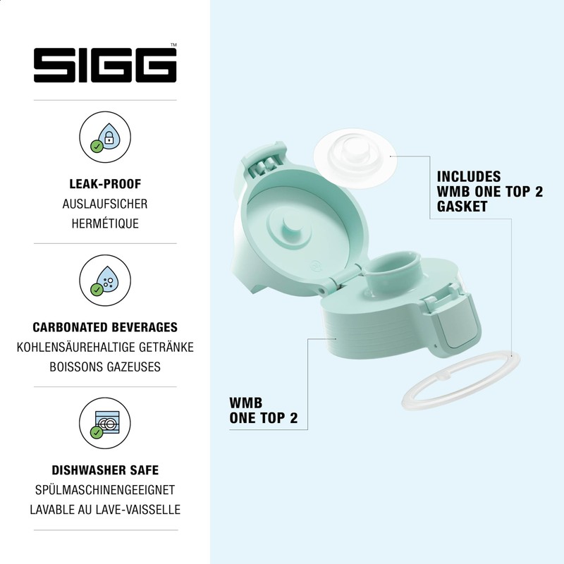 SIGG WMB ONE Top 2 Milky Blue Green Cap (One
