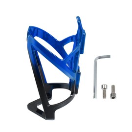 X AUTOHAUX 1 Set Universal Bike Water Bottle Cage Holder with Screws and Wrench for Bicycle Plastic Black Blue