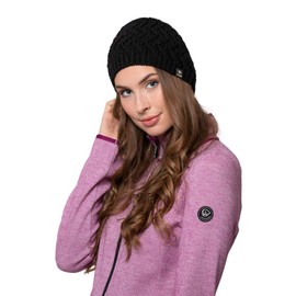 GIESSWEIN Beanie Kreuzeck Merino Hat for Men and Women, Warm Knitted Hat with Fleece Lining, Unisex Wool Cap, Winter Hat Made of Merino Wool, marble