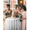 Eternal Beauty 122cm (48 inch) Round Sequin Tablecloth Wedding Party