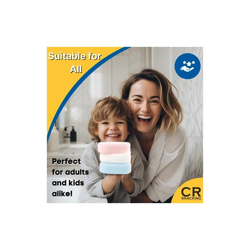 CR Snacking Luxury Bath Sponge Packs (Random Colours) 12 sponges