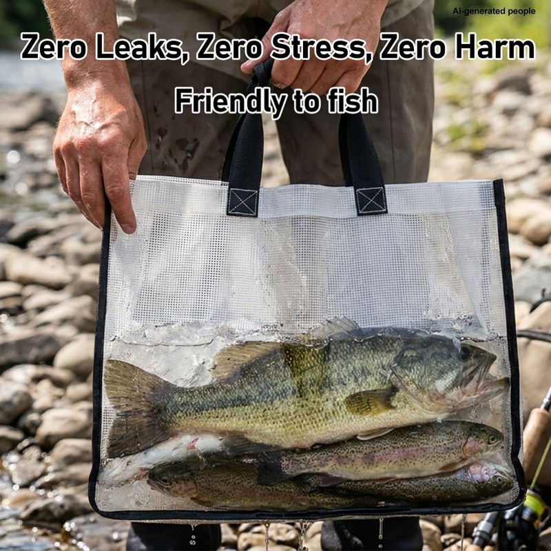 GZZTORES 100% Leakproof Fishing Tournament Weigh In Bag PU +