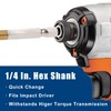 COMOWARE Titanium Twist Drill Bit Set - 10 Pcs 1/4"