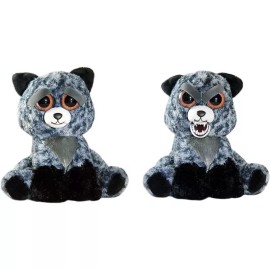 Feisty Pets Tricky Ricky the Silver Fox Plush Animal 8" Toy