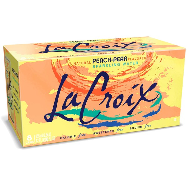 LaCroix, Sparkling Water, Peach-Pear, 12 Fl Oz (Pack of 8)