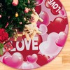 Fzbali Valentines Day Christmas Tree Skirt, 48 Inches Lace-up Rose