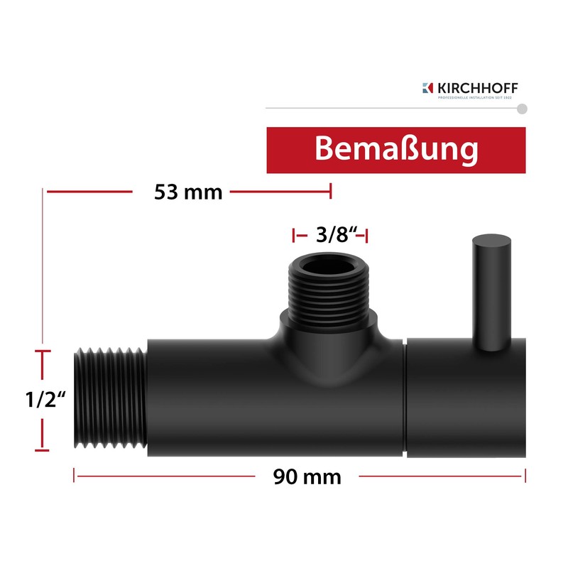 KIRCHHOFF Design Universal Angle Valve with Quick Release Angle Control