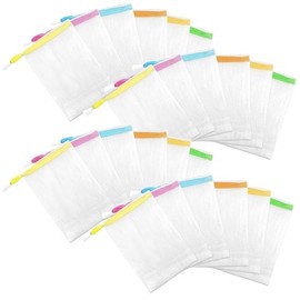 Soap Net, Foaming Net, Facial Washing Net, Easy to Create Foams with Soap, Mesh Material, For Facial Cleansing, Bath, Facial Cleansing, Random Color, Set of 20