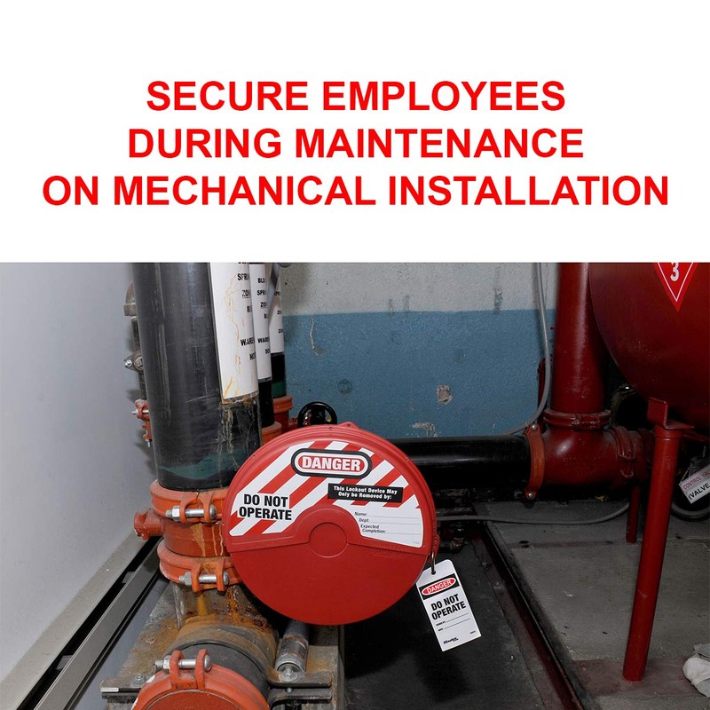 Master Lock Safety Gate Valve Lockout Fits 50-125 mm Handle