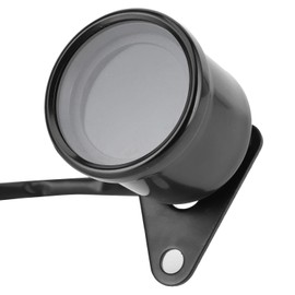 Motorcycle Multifunctional Meter, DC12V Aluminium Alloy 0-199KMH Tachometer Odometer Fuel Gauge Speedmeter 4 in 1 Universal Waterproof Anti Glare 7 Colors LCD Digital Gauge (Black)