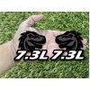 Badge Addictz Red Eye Godzilla Badges Emblem RAGING White 7.3