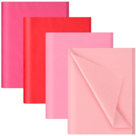 Phinus Tissue Paper, 80 Sheets 20"20" Tissue Paper for Gift Bags, Colored Tissue Paper Bulk for Weddings, Birthday Parties, DIY Crafts, Craft Decorations etc (Pink)