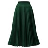 DRESSTELLS Pleated Midi Skirts for Women, Aline Long High Elastic