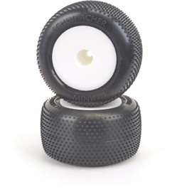 Schumacher Racing U6880 Mini Spike-Silver-Truck Tyre - Pre-Glued pr